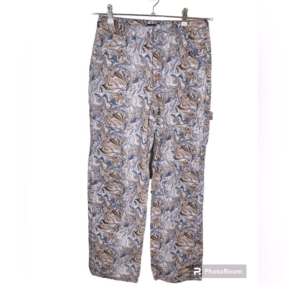 Marble Print Canvas Pants - Picture 5 of 6